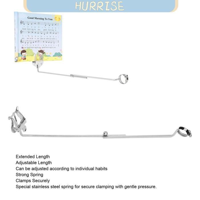 Clip multiusos ajustable, soporte de hierro para instrumentos de viento, atril para flauta, accesorio esencial para flauta