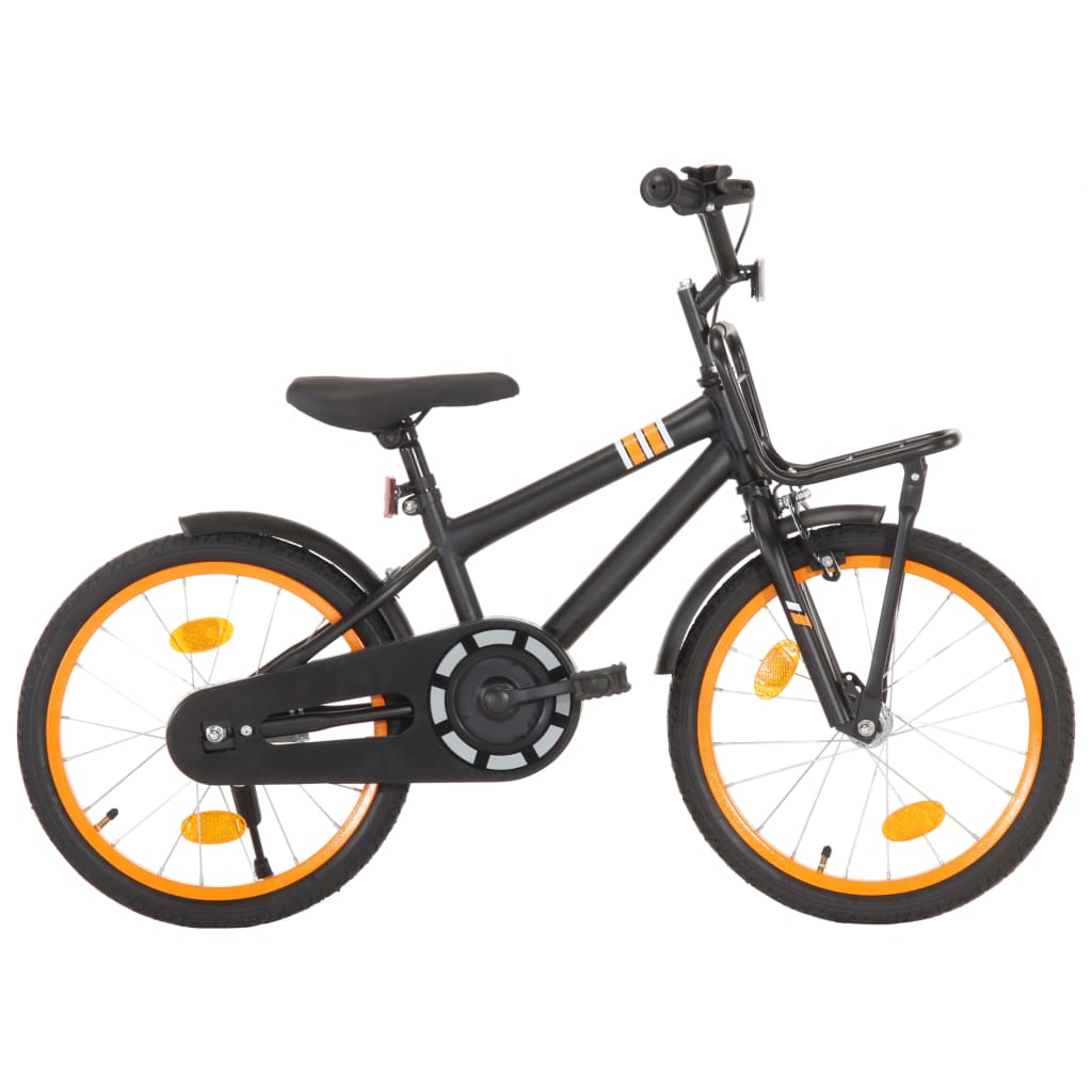 Vidaxl 18 collu velosipēds ar priekšējo bagāžnieku