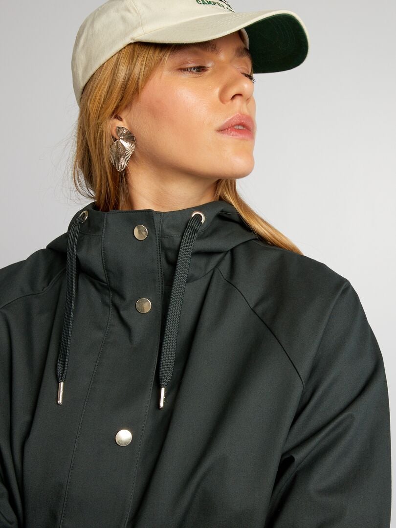 Korte waterdichte parka - KHAKI