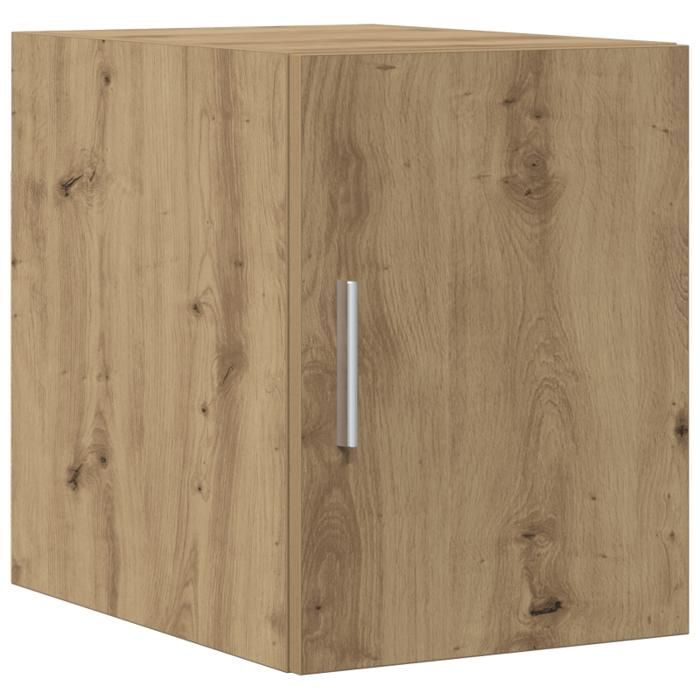 Mueble de almacenamiento estrecho, roble artesanal, 30x42,5x225 cm, madera de ingeniería; Mueble de pared, roble artesanal, 30x42,5x40 cm, madera de ingeniería