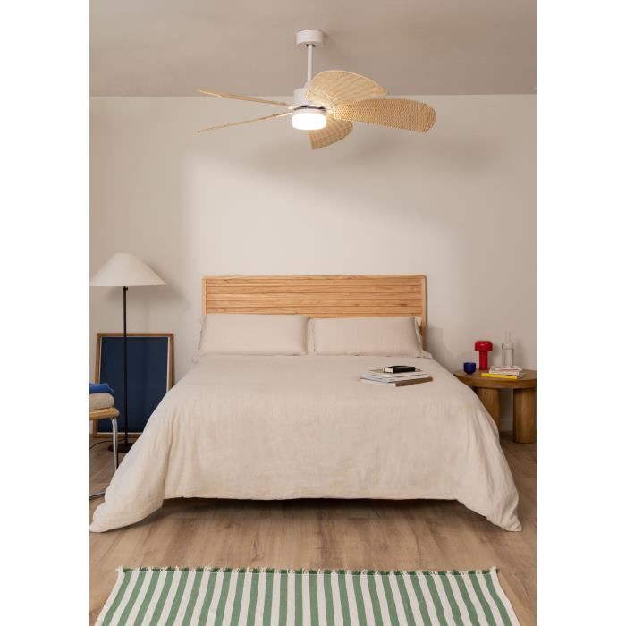 Ventilador de techo - Create - WIND RATTAN - Silencioso - 40W - Ø132cm