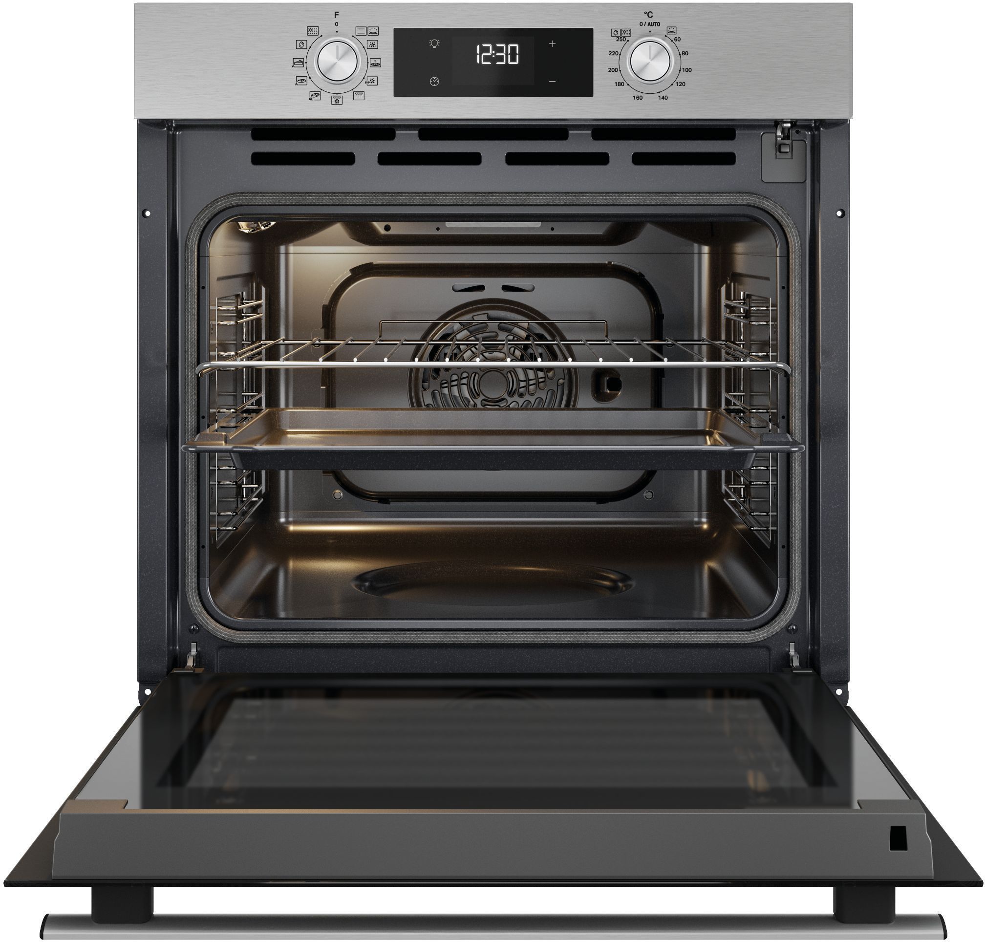 Inbouwoven - Pyrolyse + Hydrolyse - Multifunctioneel koken met ventilator - WHIRLPOOL - OMR58RU0SX - Roestvrij staal - Koele deur