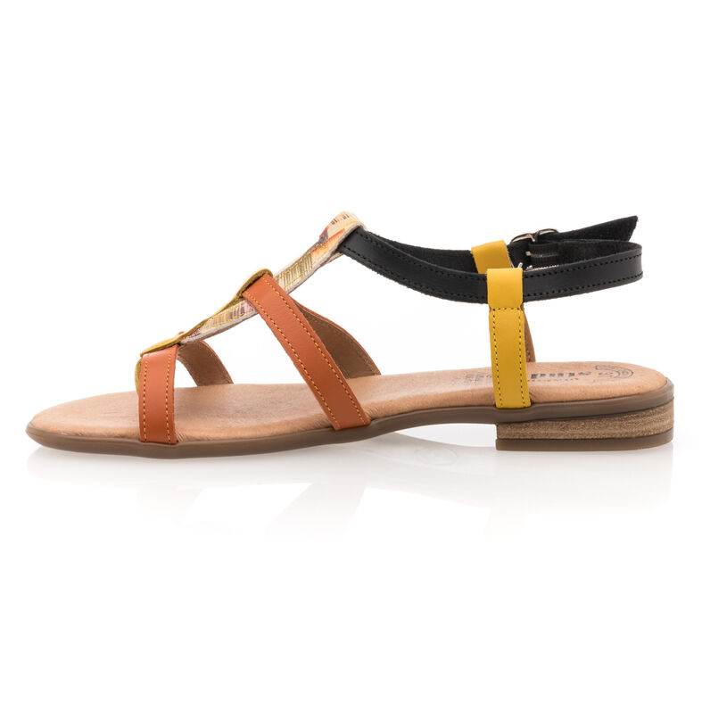 Zuecos/mules naranjas para mujer