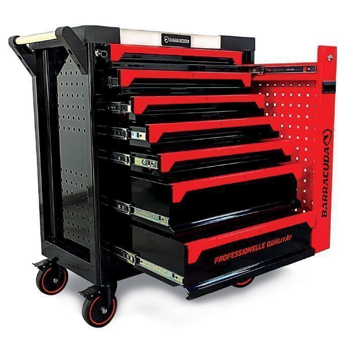 BARRACUDA TOOLS Servante d'atelier CUDA Max XXL 8 tiroirs avec 6 outillés BR