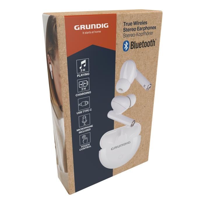 Fones de ouvido Grundig True Wireless 5.0 Bluetooth