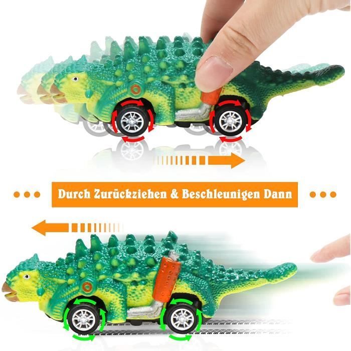Dinosaurier-Auto-Spielzeug für Kinder – Ungiftiges PVC – Schwarz – Unisex