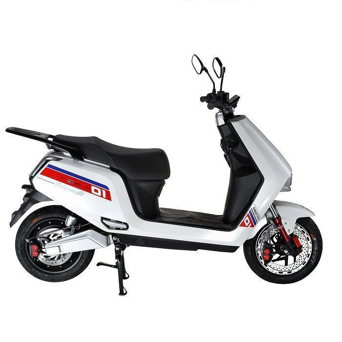 EUROCKA | A9 Witte elektrische scooter met verwijderbare lithiumbatterij en een actieradius van 40 km