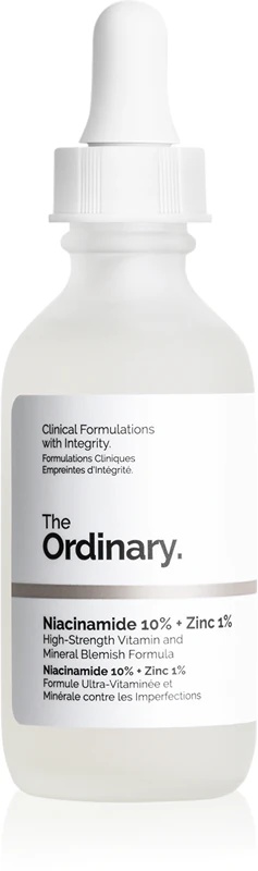 The Ordinary niacinamīda 10% + cinka 1% sejas serums ar mirdzošu efektu