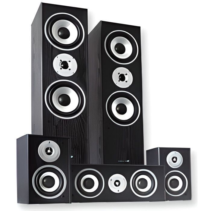 Enceintes Home Theater 5.0 - LTC AUDIO - E1004BL - Noir - 5 enceintes - 180W - 8 Ohms