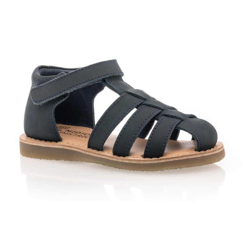 Sandálias azuis para menino / Sapatos de bico aberto
