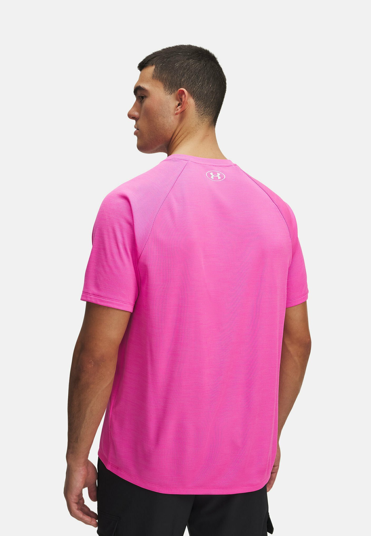 Under Armour T-shirt met korte mouwen UA TECH TEXTURED SS - Basic T-shirt - rebel pink