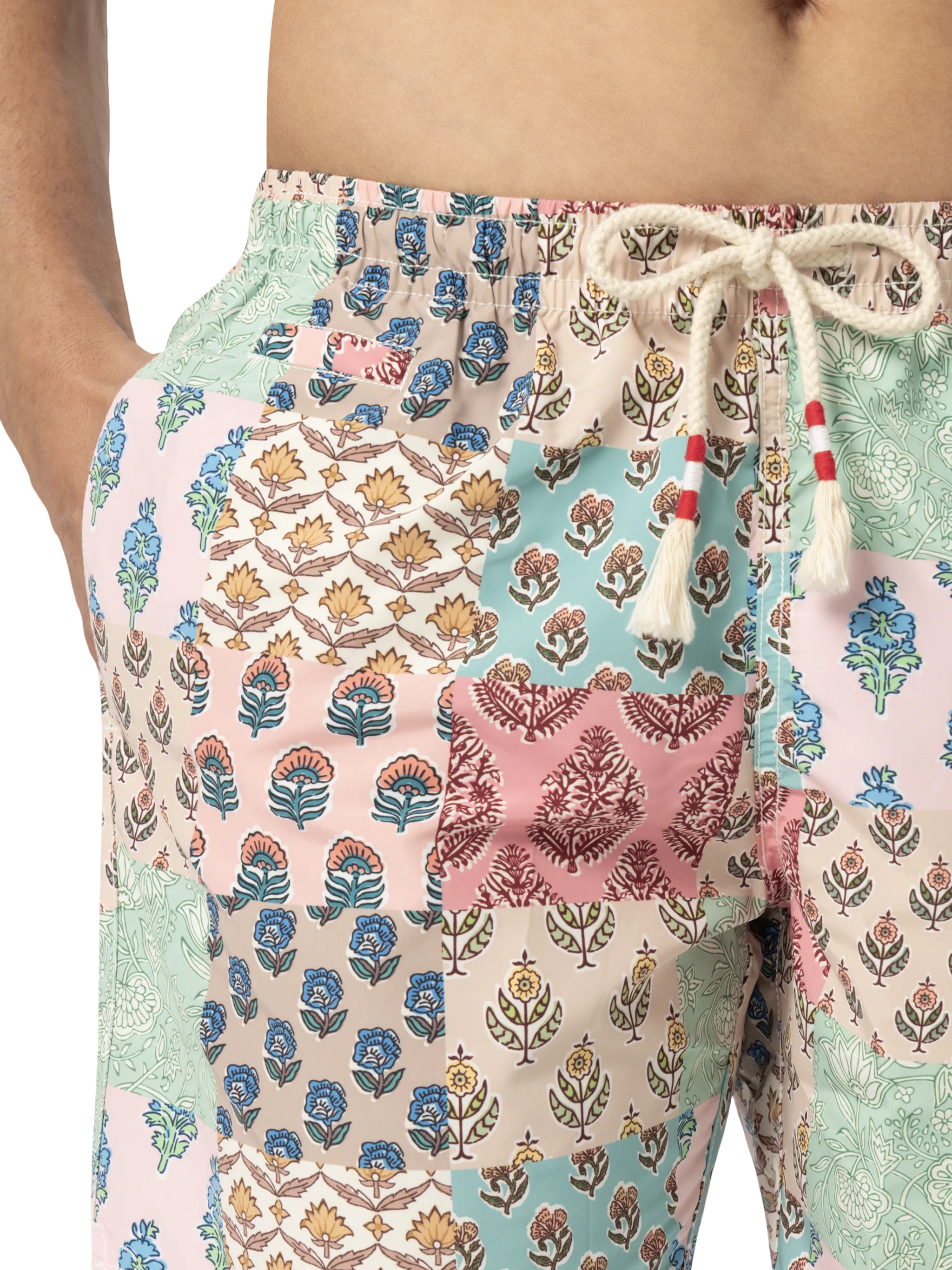 Caprese midi-badpak met bloemenprint