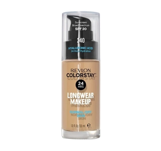 REVLON COLORSTAY PODKŁAD Z KWASEM HIALURONOWYM DO CERY SUCHEJ 240 MEDIUM BEIGE 30ML