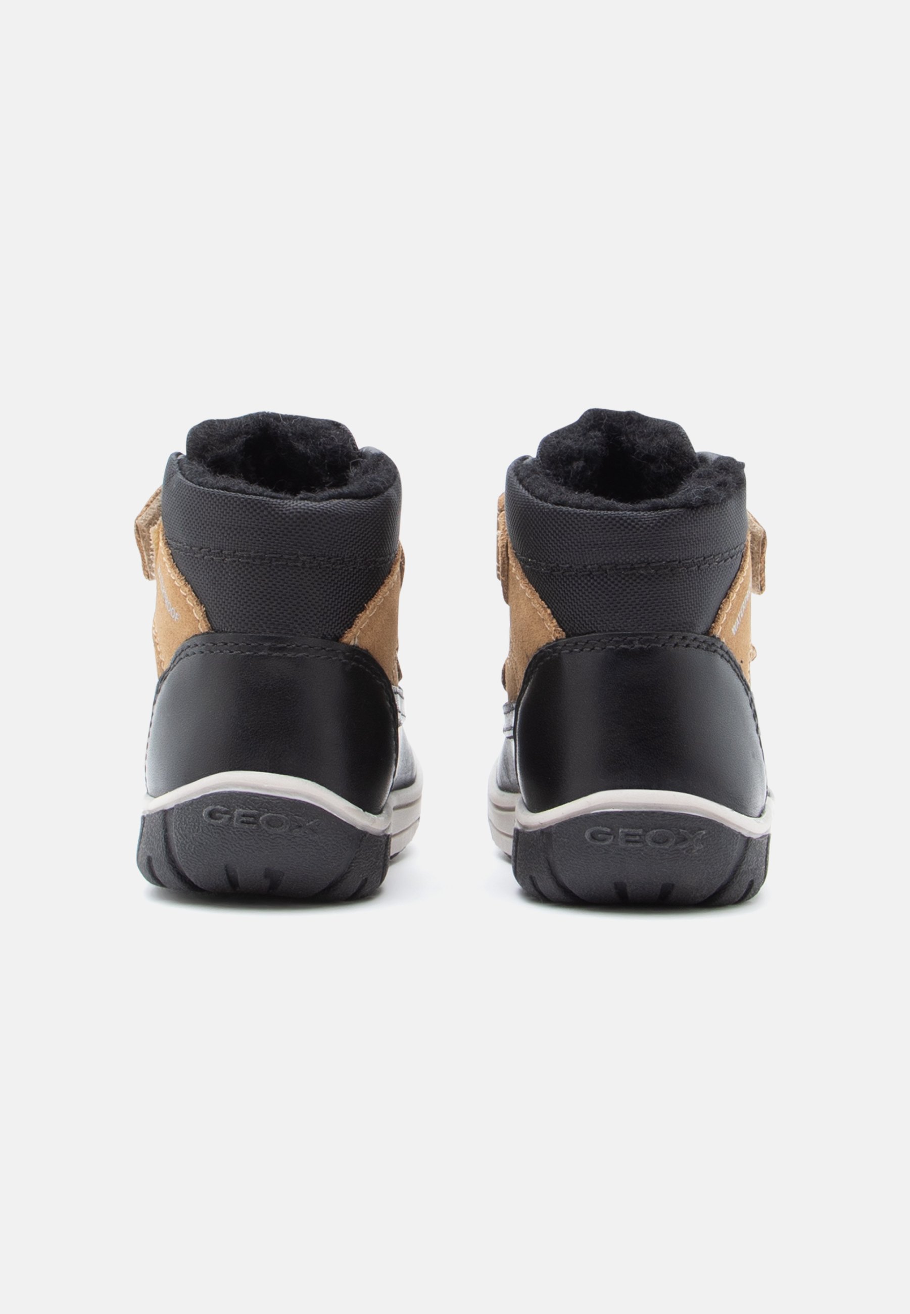 Geox OMAR UNISEX - Winterlaarzen - zwart/donkergeel