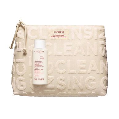 Clarins Essentials kosmētikas noņemšanas komplekts taukainai ādai, sejas tīrīšanas komplekts kombinētai un taukainai ādai, 1 gab.