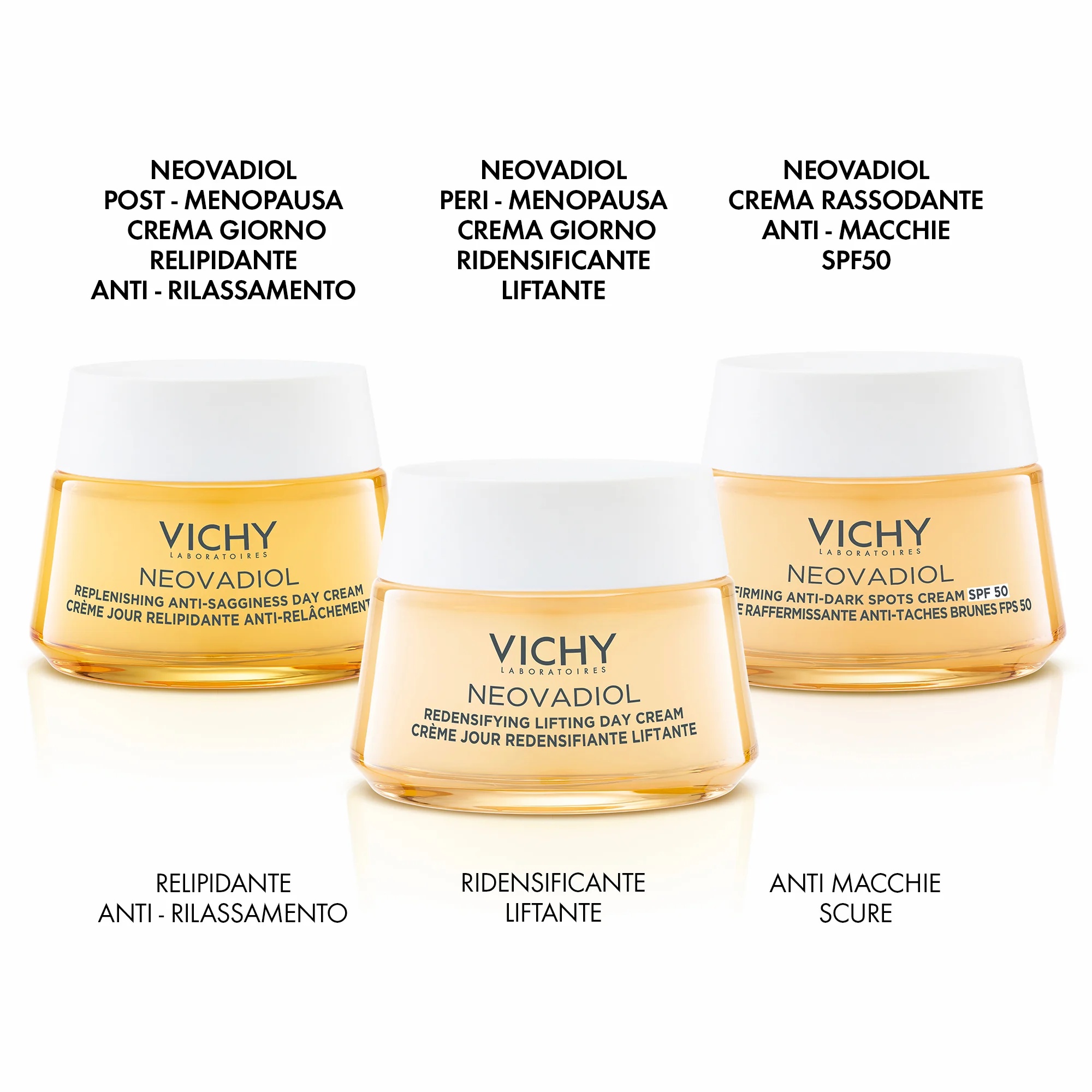 VICHY Neovadiol Dagcrème voor na de menopauze 50 ml Vult lipiden aan en bestrijdt huidverslapping