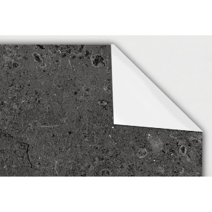 Panorama Crédence Adhésive Cuisine Pierre Grise 60x100 cm - Crédence Adhésive pour Cuisine - Protege Mur Cuisine