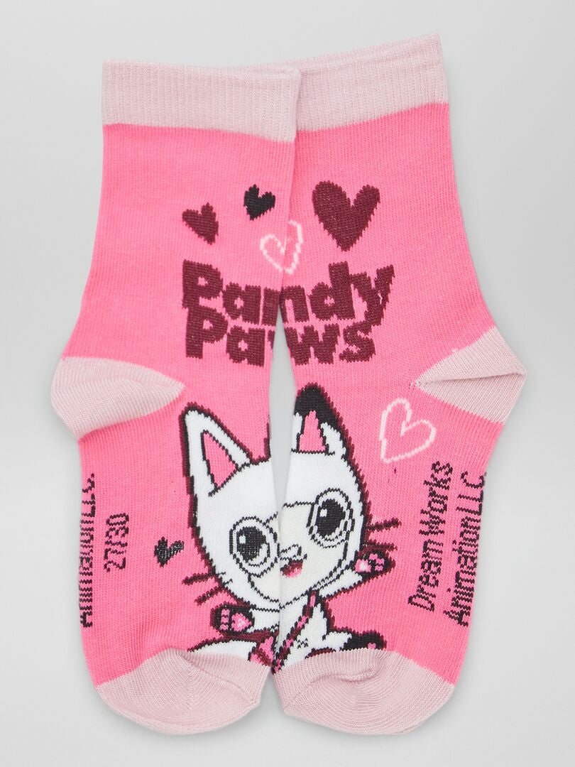 Juego de calcetines para casa de muñecas de Gabby - 3 pares - ROJO