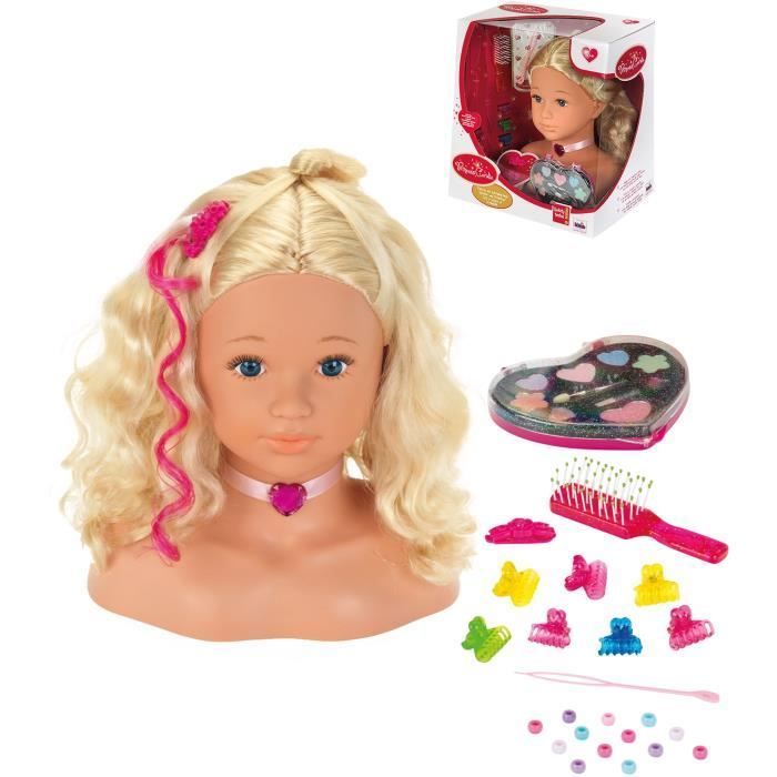 Styling- en make-uphoofd van prinses Coralie 