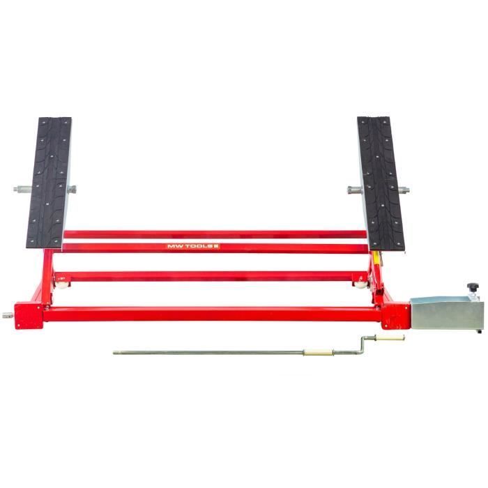 Elevador mecánico móvil para automóviles MW Tools MAL1500 de 1,5 toneladas