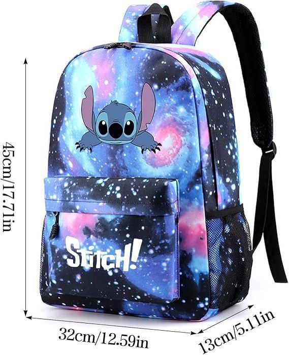 Conjunto de 3 bolsos infantiles: estuche, mochila y bandolera para el colegio. Prácticos y elegantes, color azul, talla única.