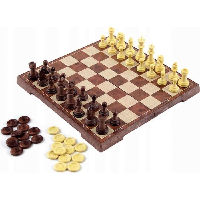 Table multi-jeux - NORIMPEX - 5190 - Échecs - Dames - Magnétiques