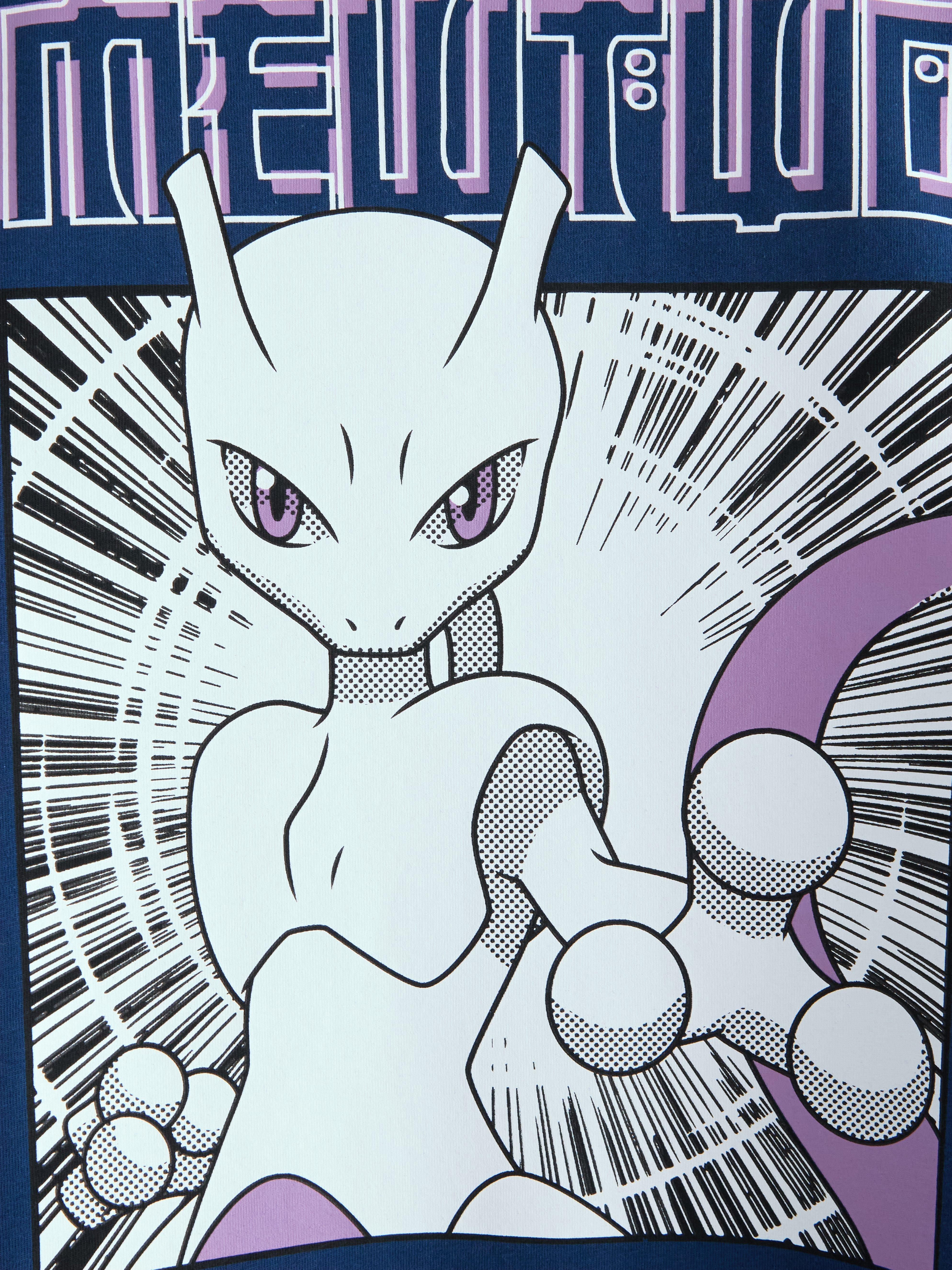Camiseta Pokémon Azul Escuro Acinzentado