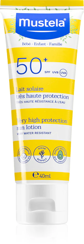 Mustela Family SPF 50+ Dětský opalovací krém SPF 50+