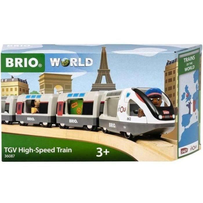 Train TGV INOUI SNCF - BRIO - Circuit en bois - dès 3 ans - 36087