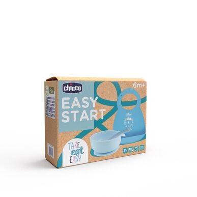 Chicco Silikoninen Puurosarja 6M Sininen 1 kpl 1 kpl