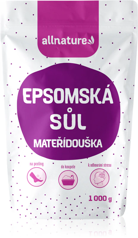 Allnature Epsomská sůl s motherworthovou koupelovou solí