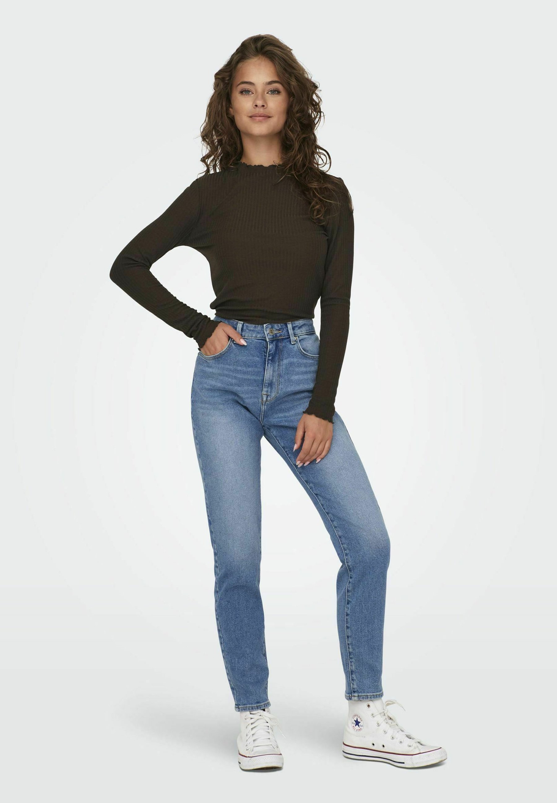 ONLY ONLEMMA HIGH NECK - Jumper - demitasse