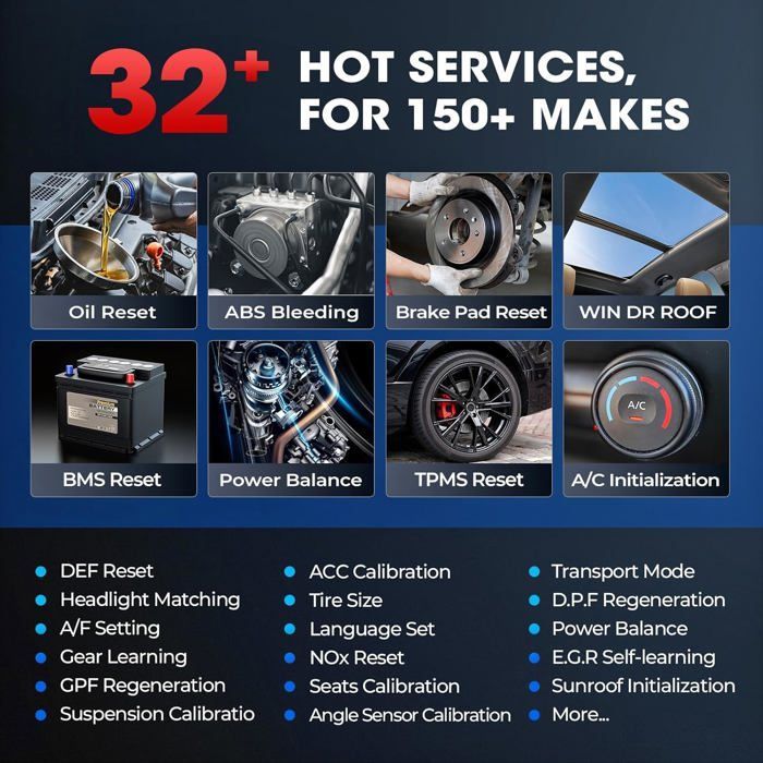 LAUNCH X431 CRP919X Lite - Herramienta de diagnóstico automotriz OBD2, 32 funciones de servicio, 2 años de actualizaciones