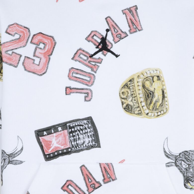 Felpa con cappuccio Michael Jordan Essentials con stampa integrale