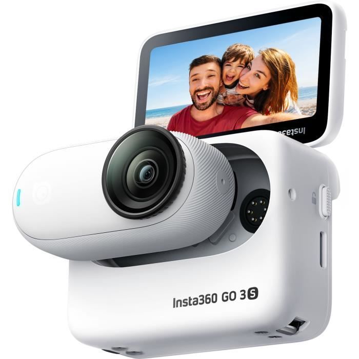 Câmera de ação - INSTA360 - GO 3S - 128 GB - À prova d'água - 4K
