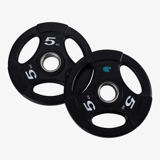  Fitnesa tehnikas pāris Dsco Gym 5 kg olimpiskie rokturi 50 mm