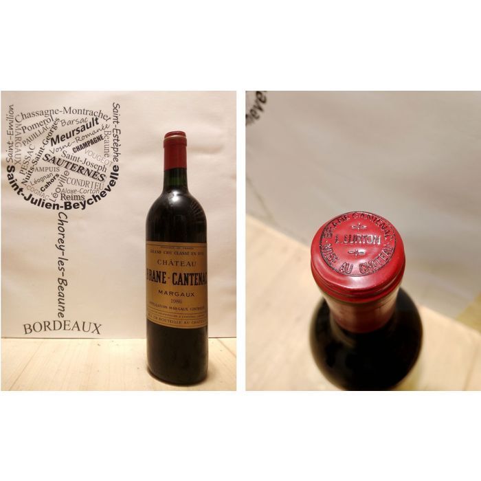 Château Brane Cantenac 1986 - Margaux - Segundo Cru Classé - 75 cl - Vino Tinto