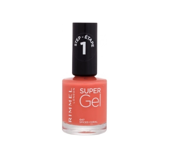 Rimmel Super Gel żelowy lakier do paznokci 047 Spiced Coral 12ml