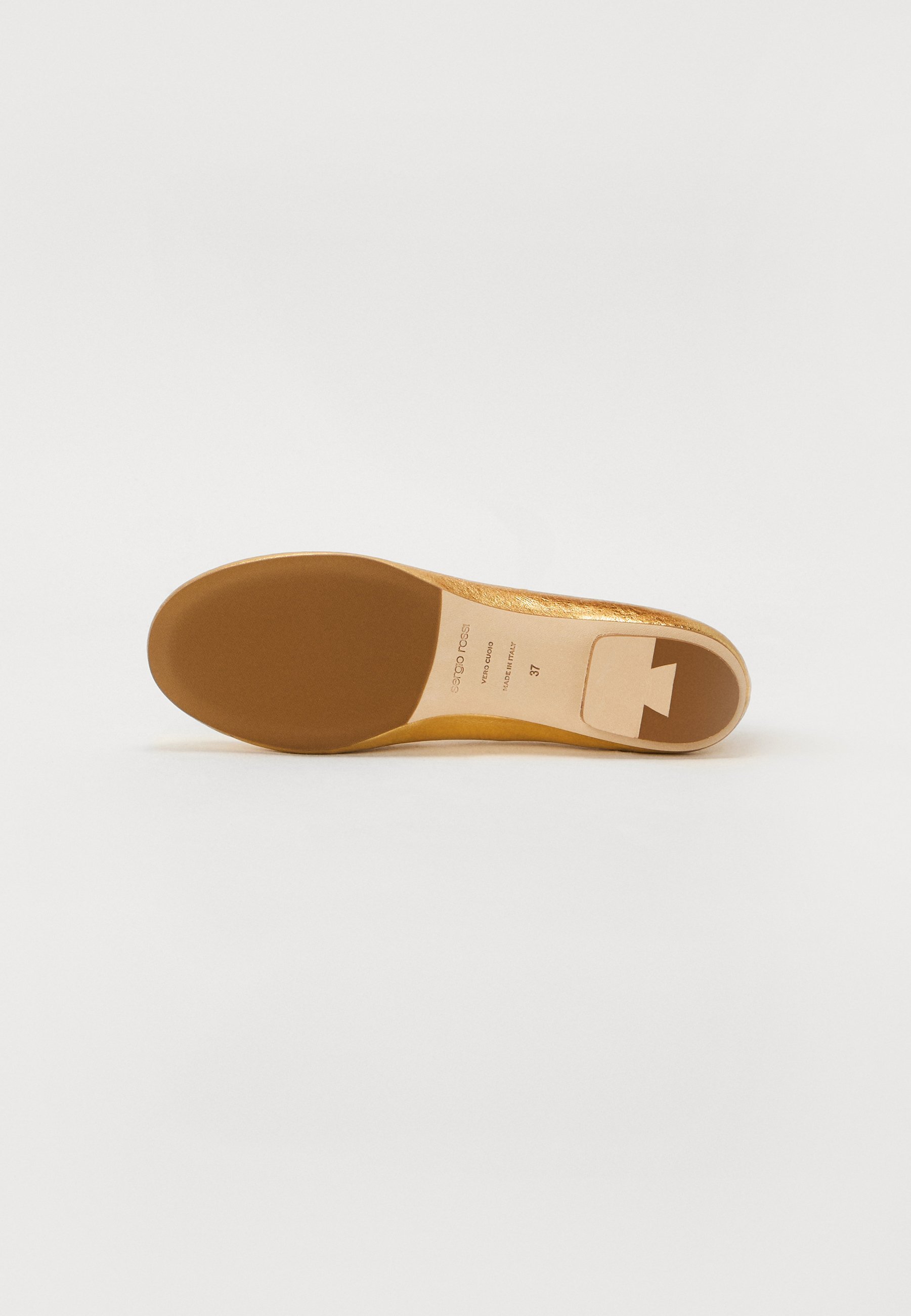 Sergio Rossi BALLERINA - Balletpumps - goudkleurig