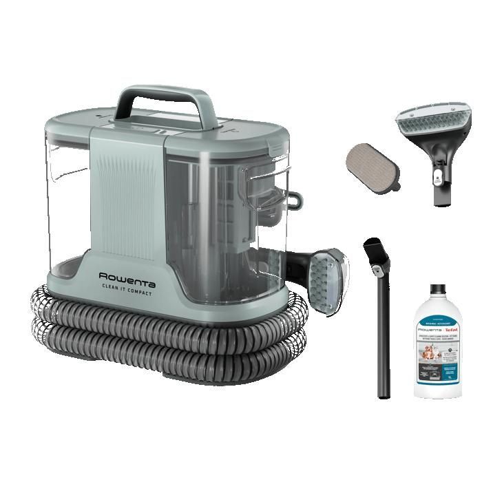 Rowenta, Clean It Compact, Limpiador de alfombras, Quitamanchas, Limpiador portátil, Diseño compacto, IN3020F0