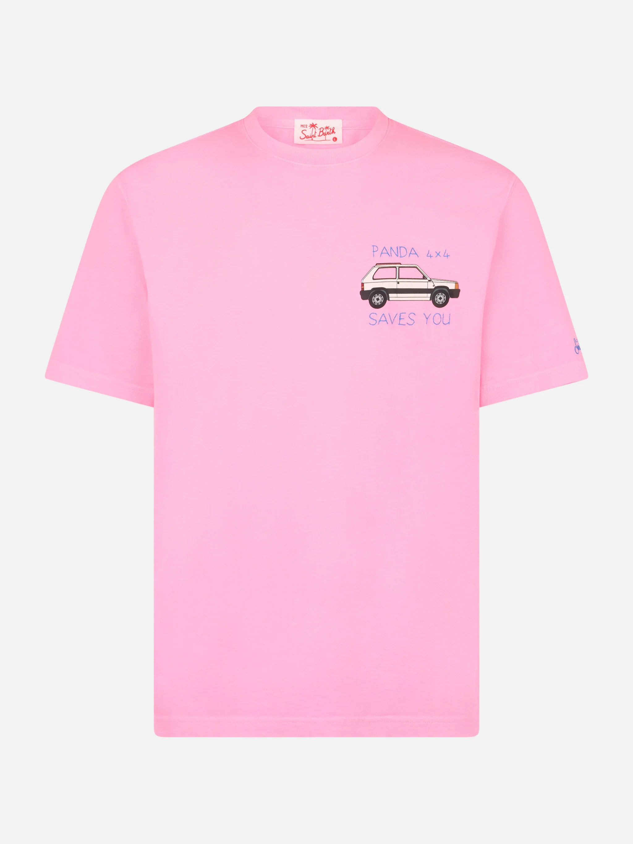 T-shirt da uomo in cotone con stampa e ricamo Pand | FIAT PANDA SPECIA