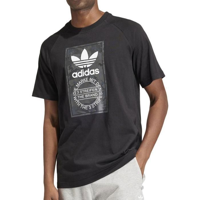 Camiseta negra para hombre Adidas IS0236