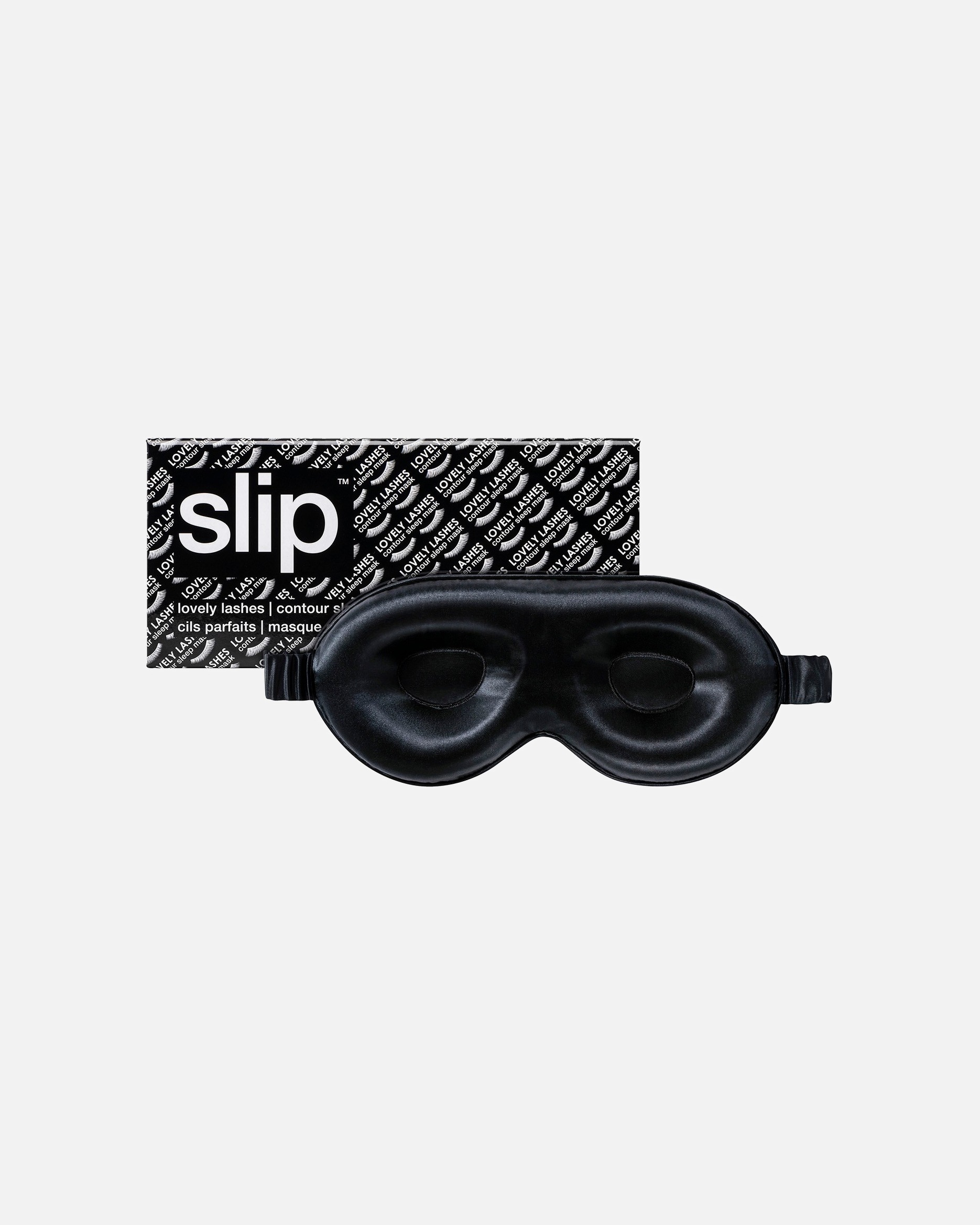 Slip Sleep Mask Slip Lovely Lashes – Konturirana spalna maska – Črna – 1 kos