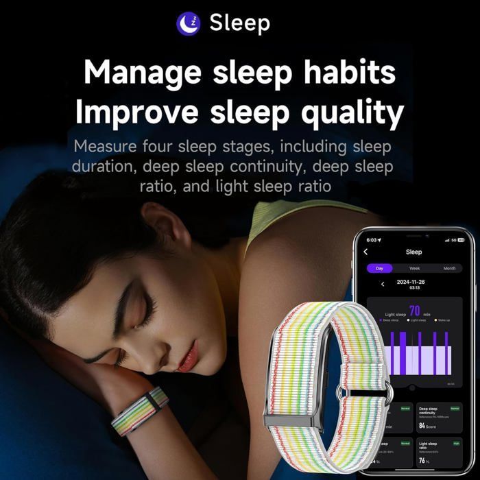 ZOKKO Smartwatch Activity Tracker - Monitoraggio del sonno - Frequenza cardiaca - Autonomia in standby di 20-30 giorni