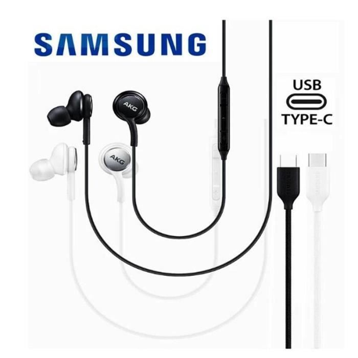 Casque intra-auriculaire SAMSUNG AKG EO-IG955 type-c avec micro filaire pour GALAXY NOTE - Noir