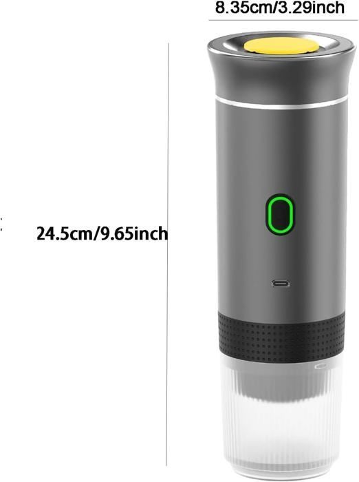 Cafetera eléctrica portátil tipo espresso, 3 en 1, para cápsulas y café molido, compatible con cápsulas Nespresso Original.