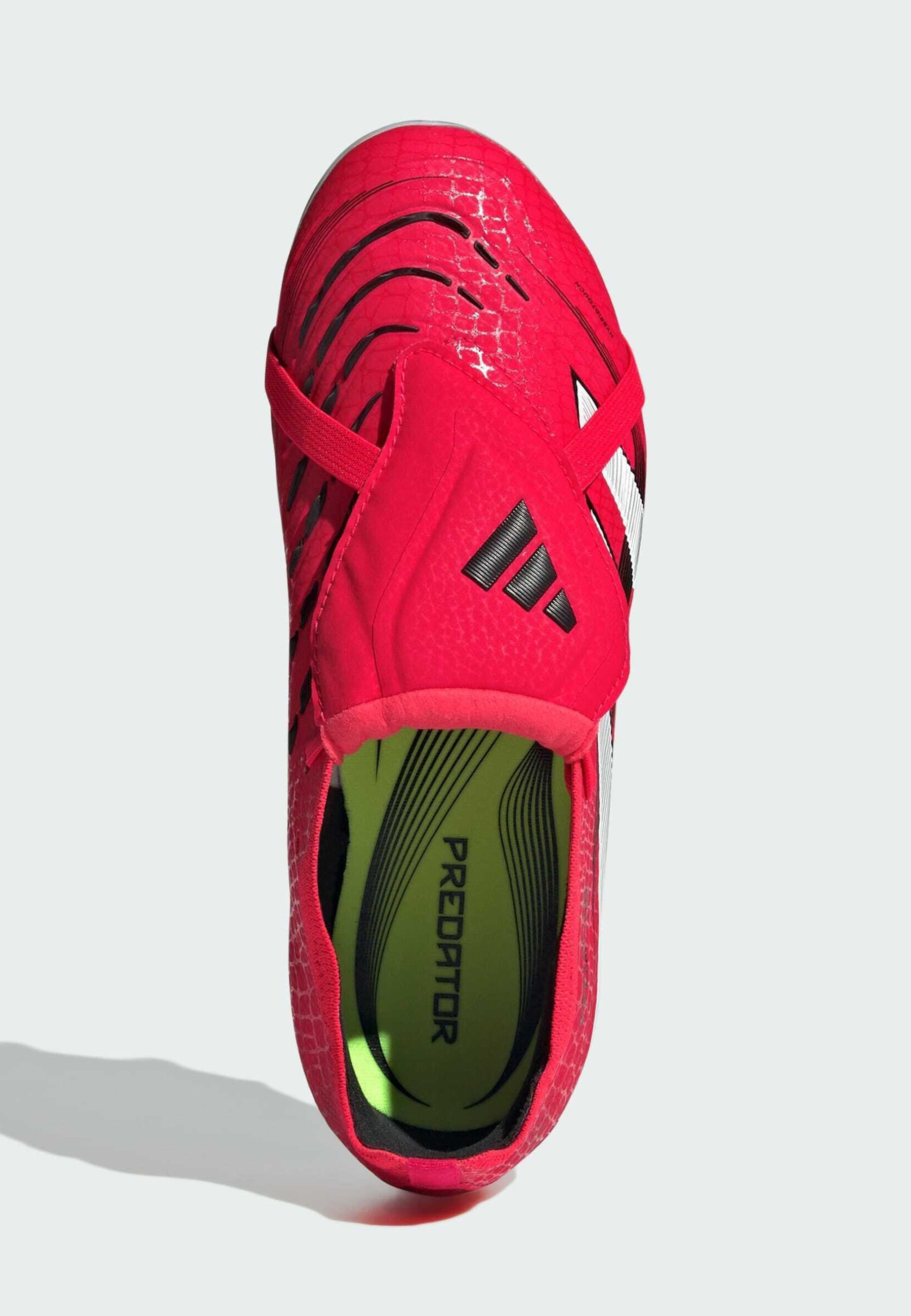 adidas Performance PREDATOR ELITE FOLD-OVER TONGUE SOFT GROUND - Voetbalschoenen voor zachte ondergrond - helder rood, wolk, wit, kern zwart