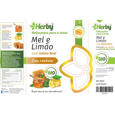 Herby Yskäntipat Hunaja ja Sitruuna Luomu Yskäntipat 60g