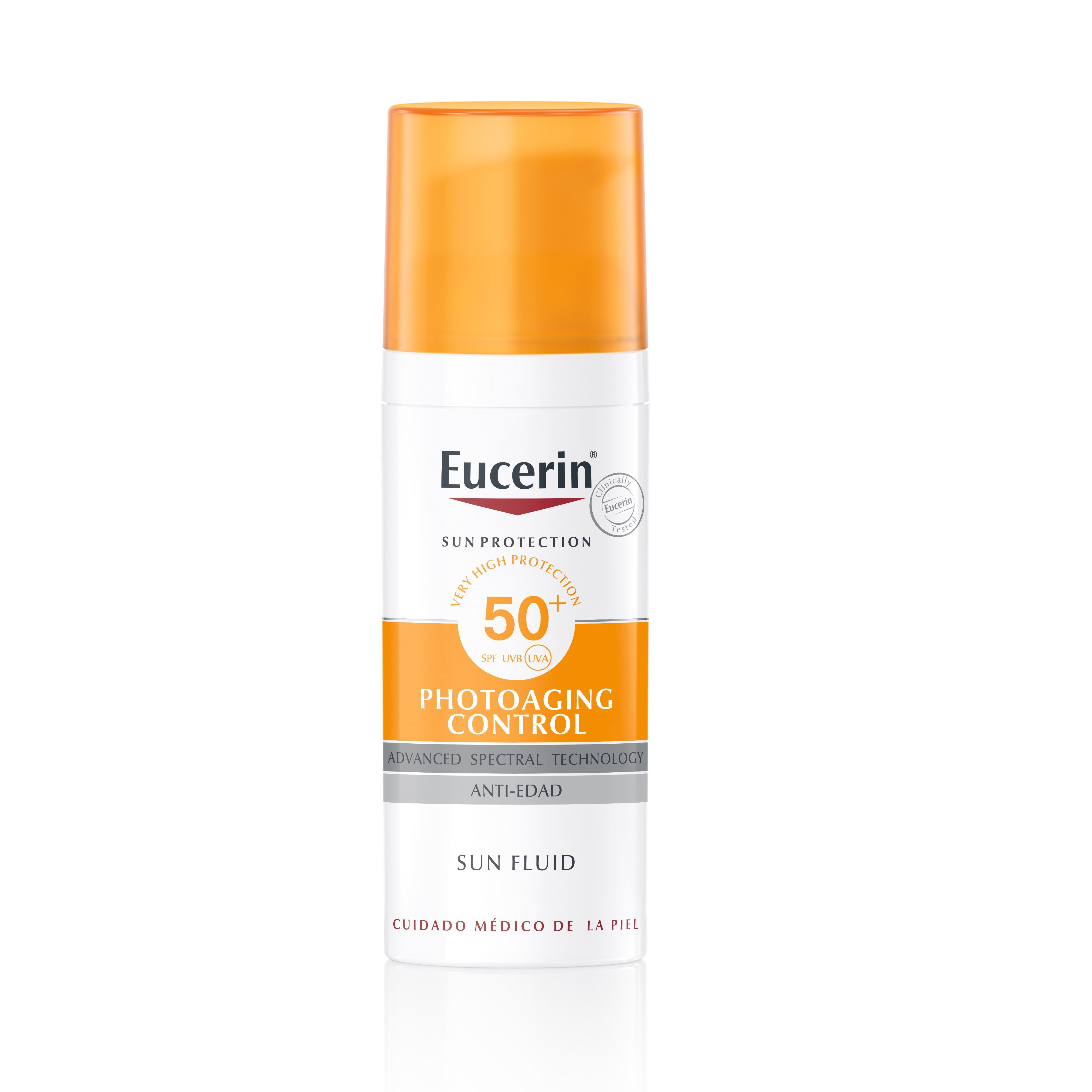 Fluid za nadzor staranja obraza s soncem SPF50 Zaščita pred soncem iz lekarne