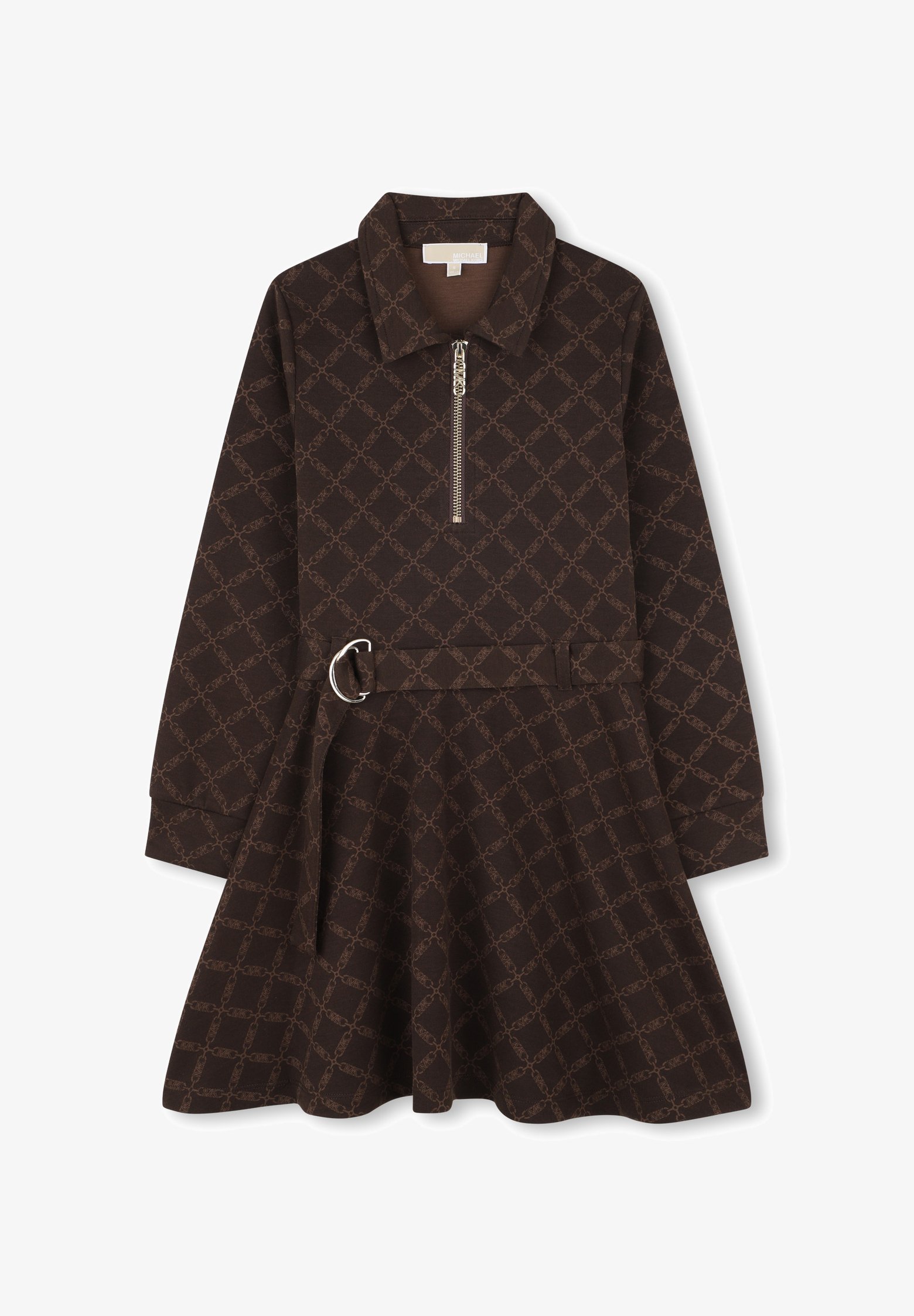 Robe-chemise Michael Kors Kids à manches longues - marron